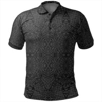 Unisex Polynesian Lauhala Mix Gray Polo Shirt - Polynesian Pride