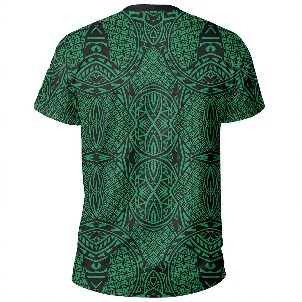 Polynesian Lauhala Mix Green T Shirt - Polynesian Pride