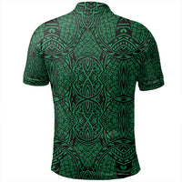 Unisex Polynesian Lauhala Mix Green Polo Shirt - Polynesian Pride