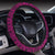 Polynesian Lauhala Mix Pink Hawaii Steering Wheel Cover with Elastic Edge - Polynesian Pride