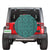 Polynesian Lauhala Mix Turquoise Hawaii Spare Tire Cover - Polynesian Pride