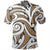 Unisex Polynesian Maori Ethnic Ornament Gold Polo Shirt - Polynesian Pride