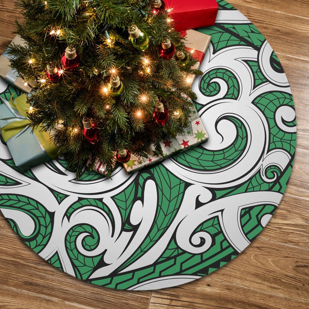 Polynesian Maori Ethnic Ornament Green Tree Skirt 85x85 cm Green Tree Skirt - Polynesian Pride