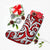 Polynesian Maori Ethnic Ornament Red Christmas Stocking - Polynesian Pride