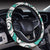 Polynesian Maori Ethnic Ornament Turquoise Hawaii Steering Wheel Cover with Elastic Edge - Polynesian Pride