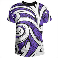 Polynesian Maori Ethnic Ornament Violet T Shirt - Polynesian Pride