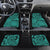 Polynesian Maori Lauhala Turquoise Hawaii Car Floor Mats Turquoise One Size - Polynesian Pride