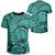 Polynesian Maori Lauhala Turquoise T Shirt Unisex Polyester - Polynesian Pride