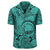 Polynesian Maori Lauhala Turquoise Hawaiian Shirt - Polynesian Pride