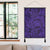 Polynesian Maori Lauhala Violet Hanging Poster - AH Hanging Poster 50 x 75 cm Cotton And Linen - Polynesian Pride