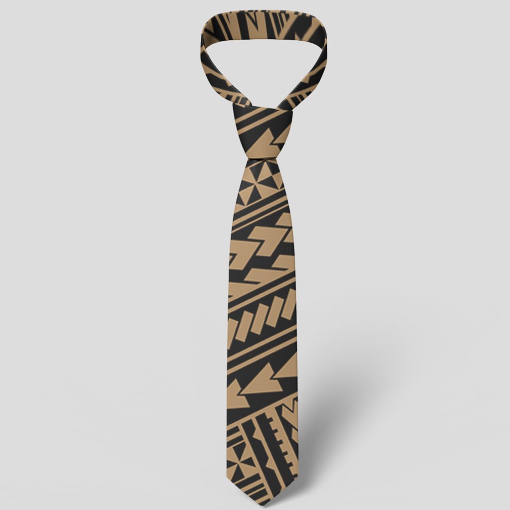 Polynesian Nation Gold Necktie - Polynesian Pride