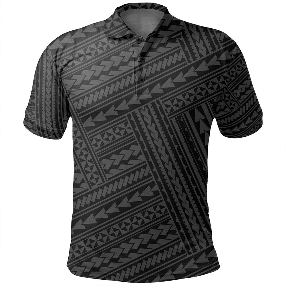 Unisex Polynesian Nation Gray Polo Shirt - Polynesian Pride