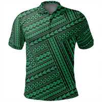 Unisex Polynesian Nation Green Polo Shirt - Polynesian Pride