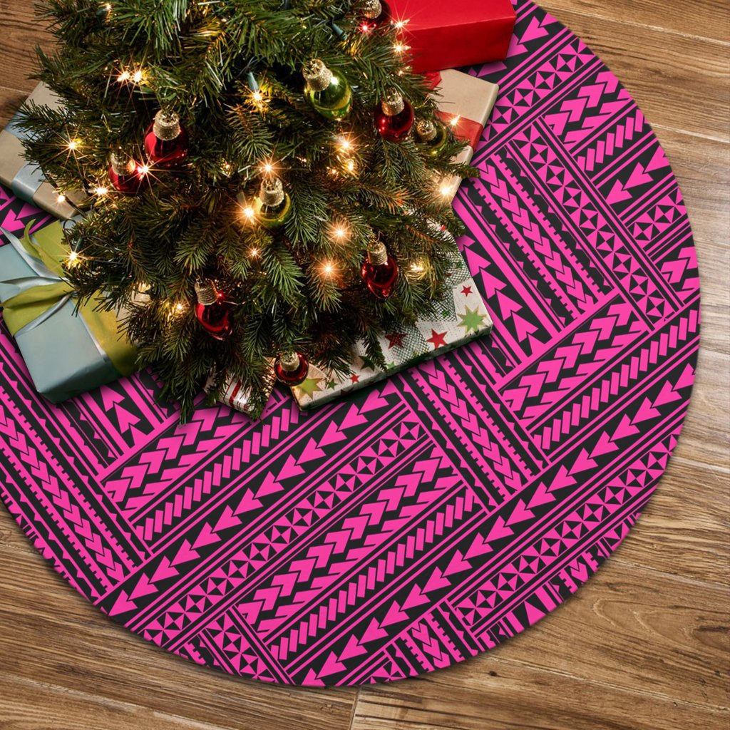 Polynesian Nation Pink Tree Skirt 85x85 cm Pink Tree Skirt - Polynesian Pride