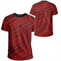 Polynesian Nation Red T Shirt Unisex Polyester - Polynesian Pride