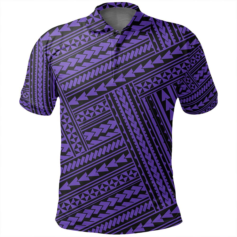Unisex Polynesian Nation Violet Polo Shirt - Polynesian Pride