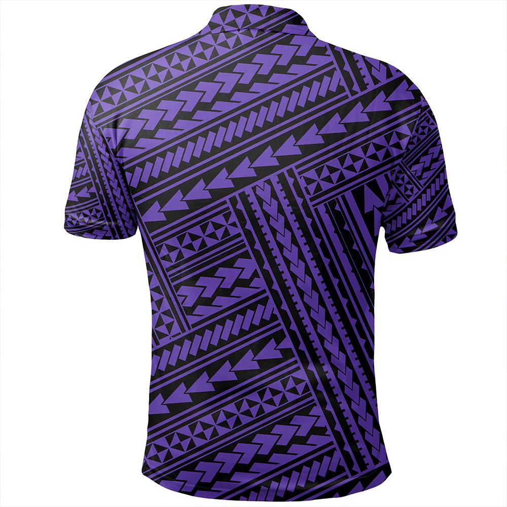Unisex Polynesian Nation Violet Polo Shirt - Polynesian Pride