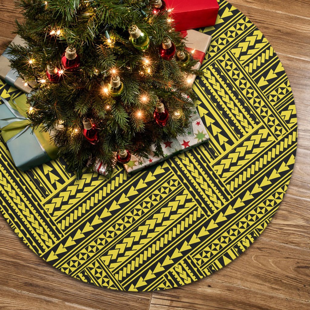 Polynesian Nation Yellow Tree Skirt 85x85 cm Yellow Tree Skirt - Polynesian Pride