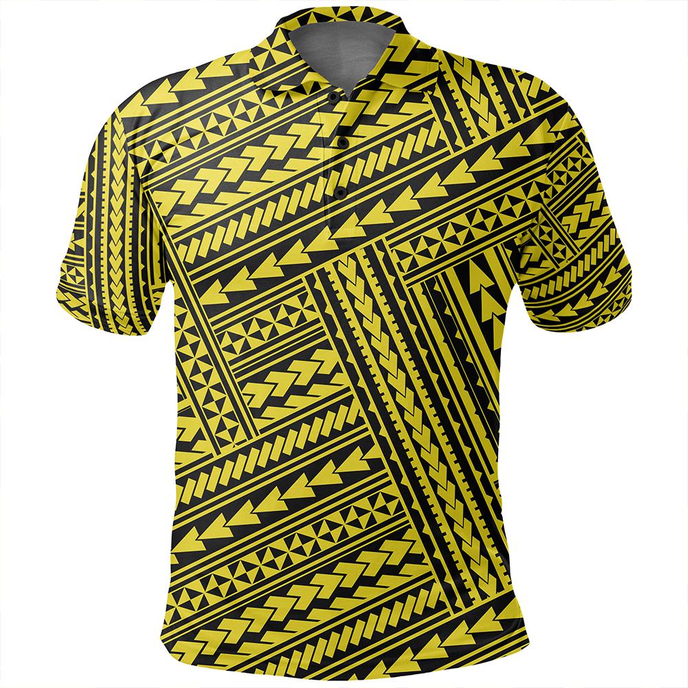 Unisex Polynesian Nation Yellow Polo Shirt - Polynesian Pride