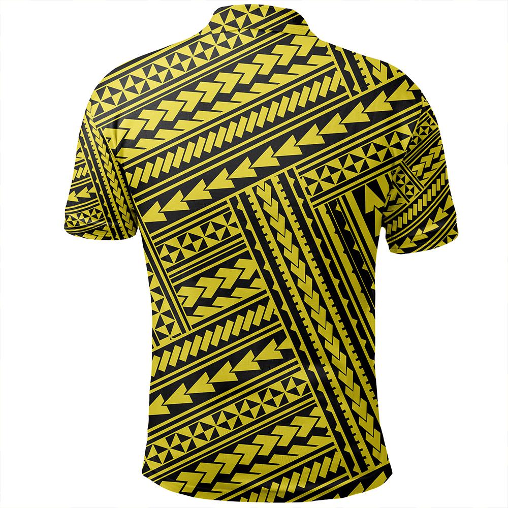Unisex Polynesian Nation Yellow Polo Shirt - Polynesian Pride