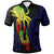 Polo Shirt Polynesian Octopus Number Style Four Unisex Black - Polynesian Pride