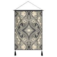 Polynesian Plumeria Mix Gray Hanging Poster - AH Hanging Poster 43 x 65 cm Cotton And Linen - Polynesian Pride