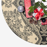 Polynesian Plumeria Mix Gray Tree Skirt - Polynesian Pride
