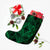 Polynesian Plumeria Mix Green Black Christmas Stocking - Polynesian Pride