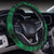 Polynesian Plumeria Mix Green Black Hawaii Steering Wheel Cover with Elastic Edge - Polynesian Pride