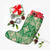 Polynesian Plumeria Mix Green Christmas Stocking - Polynesian Pride