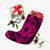 Polynesian Plumeria Mix Pink Black Christmas Stocking - Polynesian Pride