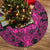 Polynesian Plumeria Mix Pink Black Tree Skirt 85x85 cm Pink Tree Skirt - Polynesian Pride