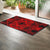 Polynesian Plumeria Mix Red Black Hawaii Door Mat - Polynesian Pride