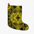 Polynesian Plumeria Mix Yellow Black Christmas Stocking - Polynesian Pride