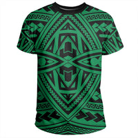 Polynesian Seamless Green T Shirt - Polynesian Pride