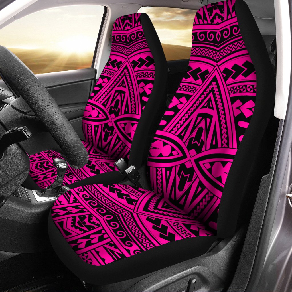 Polynesian Seamless Pink Car Seat Cover - Polynesian Pride