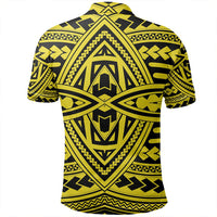 Unisex Polynesian Seamless yellow Polo Shirt - Polynesian Pride