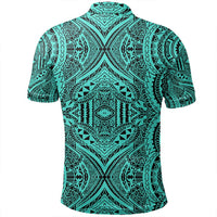 Unisex Polynesian Symmetry Turquoise Polo Shirt - Polynesian Pride