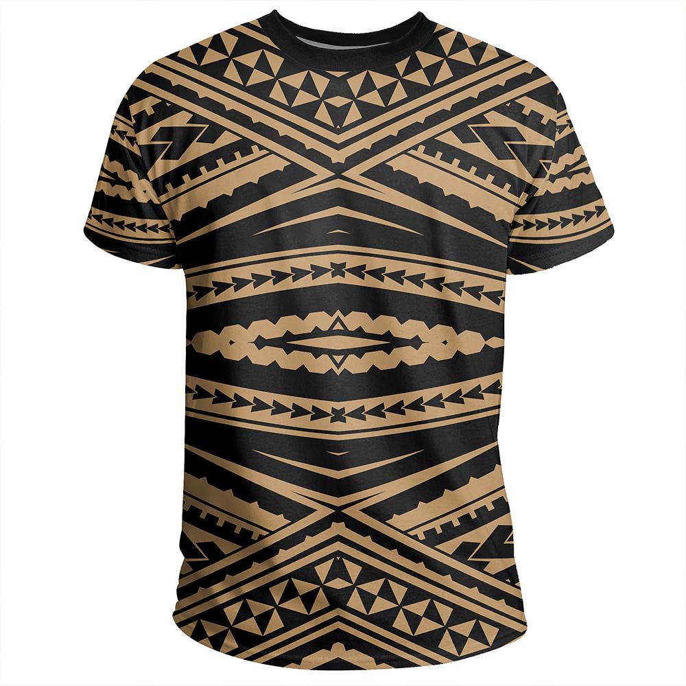 Polynesian Tatau Gold T Shirt - Polynesian Pride