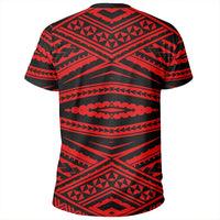 Polynesian Tatau Red T Shirt - Polynesian Pride