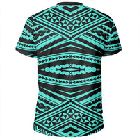 Polynesian Tatau Turquoise T Shirt - Polynesian Pride