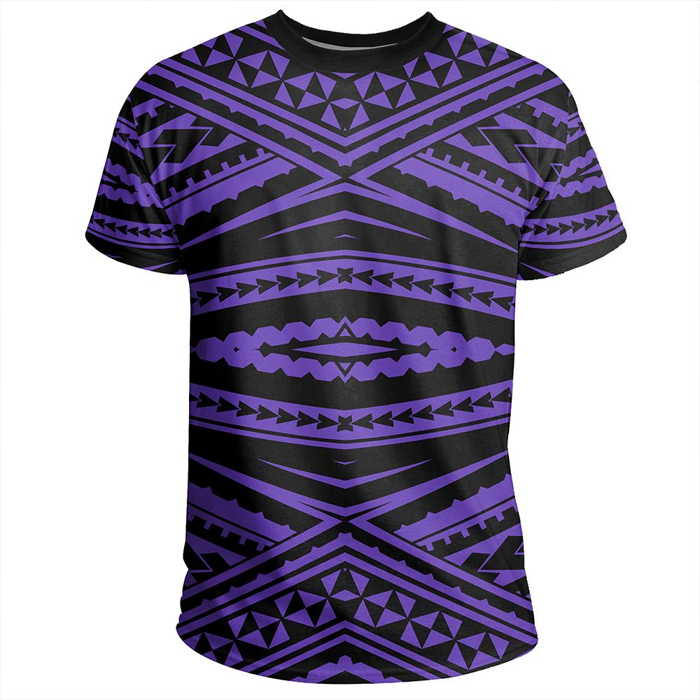 Polynesian Tatau Violet T Shirt - Polynesian Pride