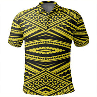 Unisex Polynesian Tatau Yellow Polo Shirt - Polynesian Pride