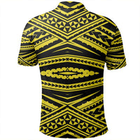 Unisex Polynesian Tatau Yellow Polo Shirt - Polynesian Pride