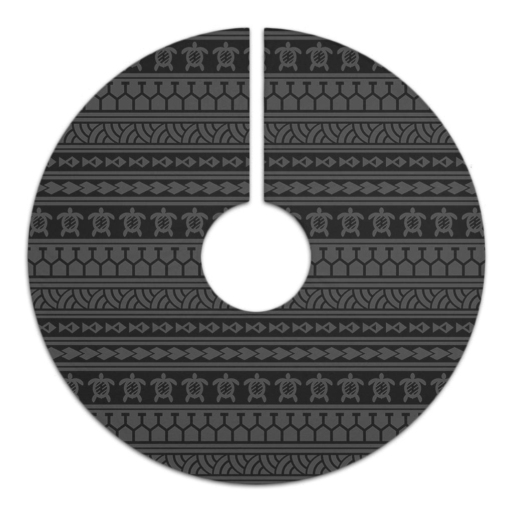 Polynesian Tattoo Tribal Gray Tree Skirt - Polynesian Pride