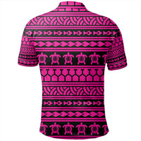 Unisex Polynesian Tattoo Tribal Pink Polo Shirt - Polynesian Pride