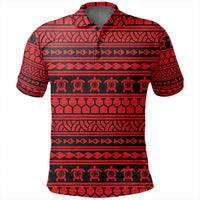 Unisex Polynesian Tattoo Tribal Red Polo Shirt - Polynesian Pride