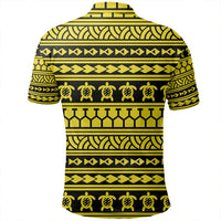 Unisex Polynesian Tattoo Tribal Yellow Polo Shirt - Polynesian Pride
