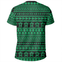 Polynesian Tattoo tribal Green T Shirt - Polynesian Pride