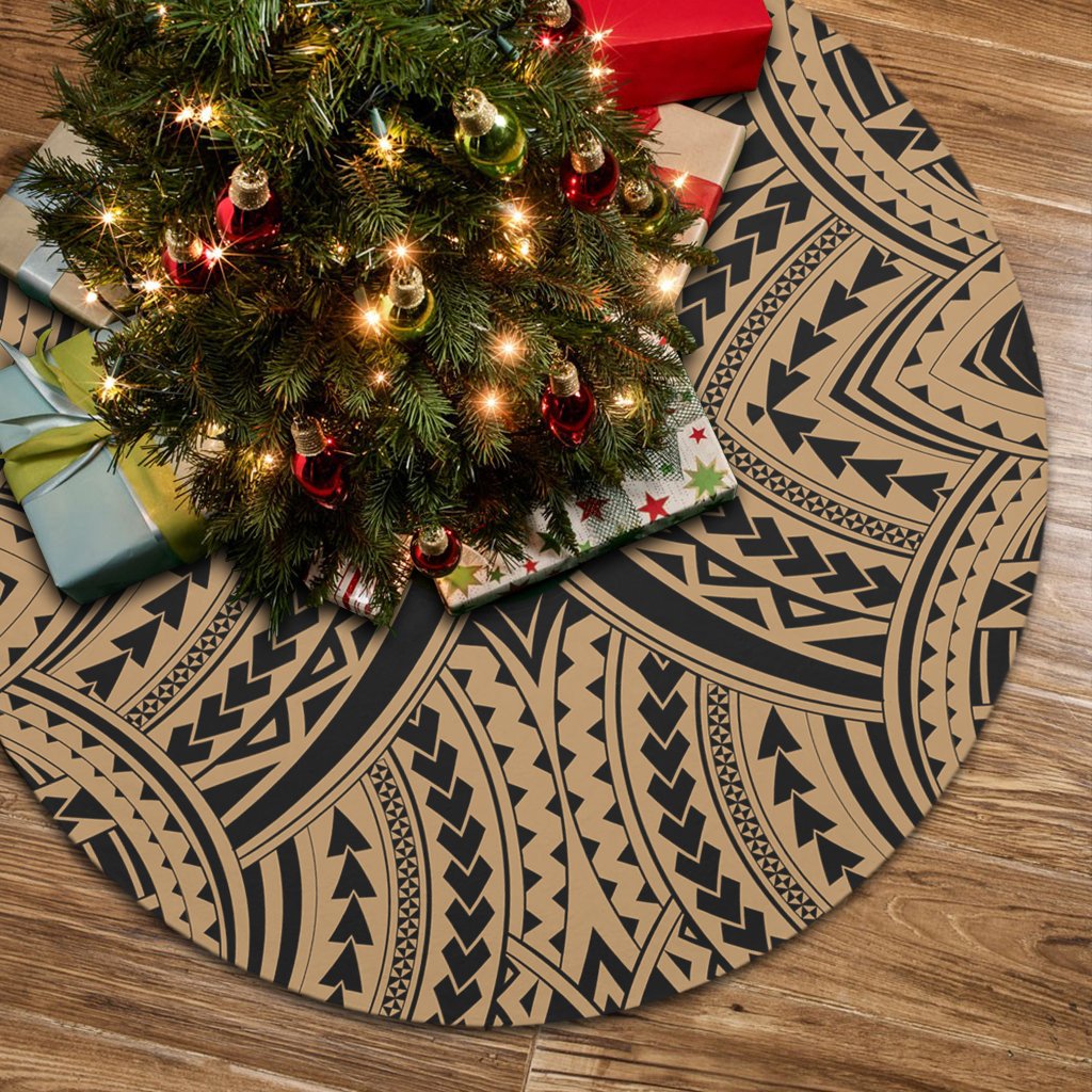 Polynesian Tradition Gold Tree Skirt 85x85 cm Gold Tree Skirt - Polynesian Pride
